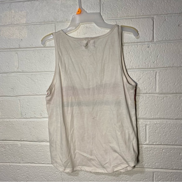 ModCloth Camp Collection Rainbow Stripe Tank Top Relaxed Fit Summer Loose No Sz - Picture 7 of 9